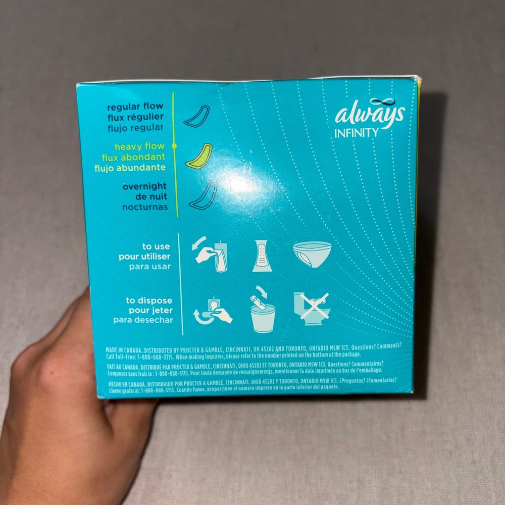 Always Infinity Heavy Flow Pads Without Wings 16 Count FlexFoam Protection 2009 - Picture 4 of 6